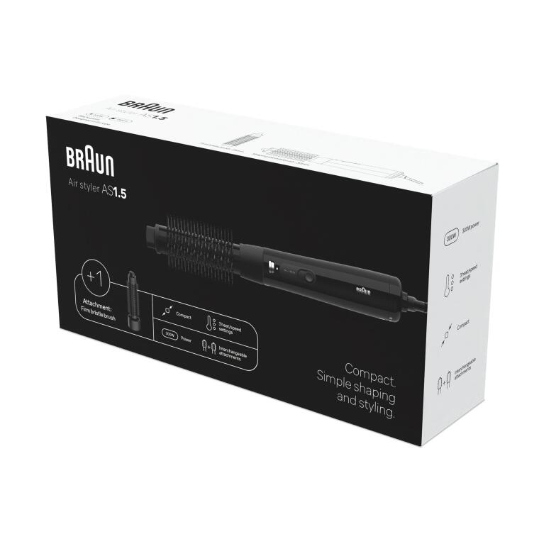 Braun BRAS150E Air Styler AS1.5 Saç Kurutma Makinesi ve Şekillendirici, 2 Başlıklı