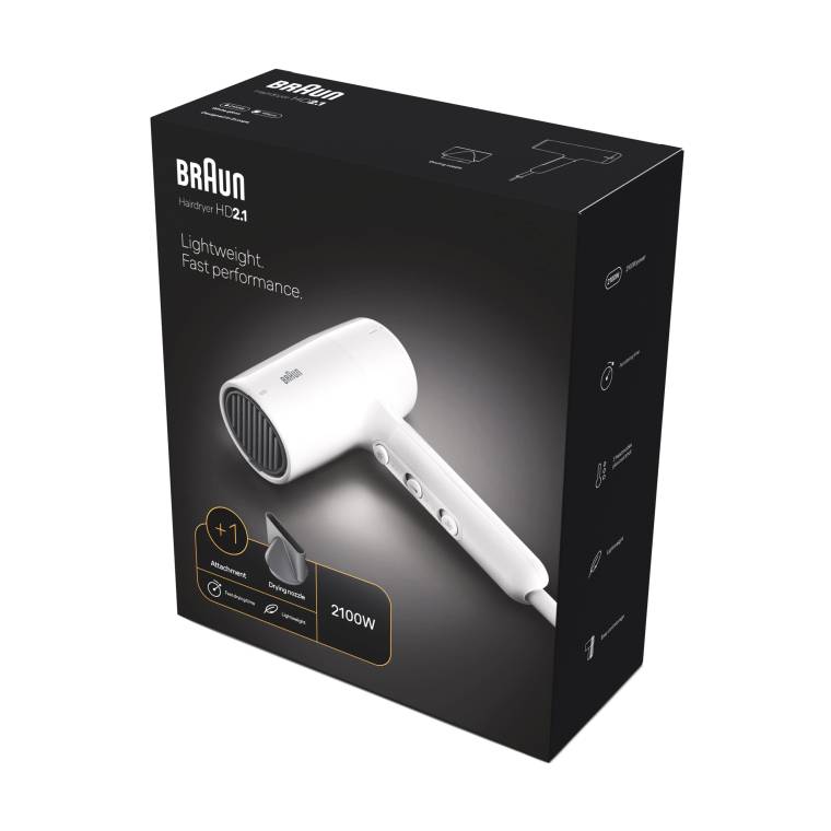 Braun BRHD210E HD2.1 Saç Kurutma Makinesi, 1 Başlıklı, 2100W