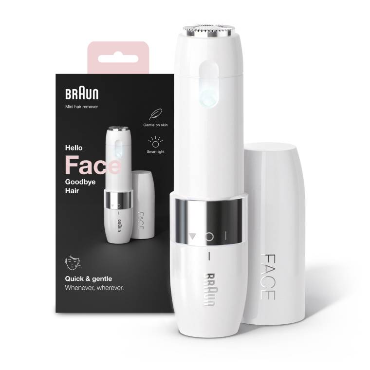 Braun FS1000 Mini Tüy Alma Makinesi + Pil ve Temizleme Fırçası, Seyahat Boy, Kablosuz Kullanım