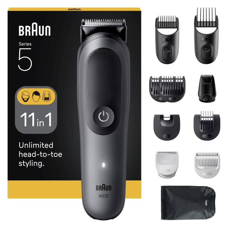 Braun Hepsi Bir Arada Series 5, 11’i 1 arada Tıraş Kiti, Keskin Bıçak, Vücut Tıraşı AIO5560