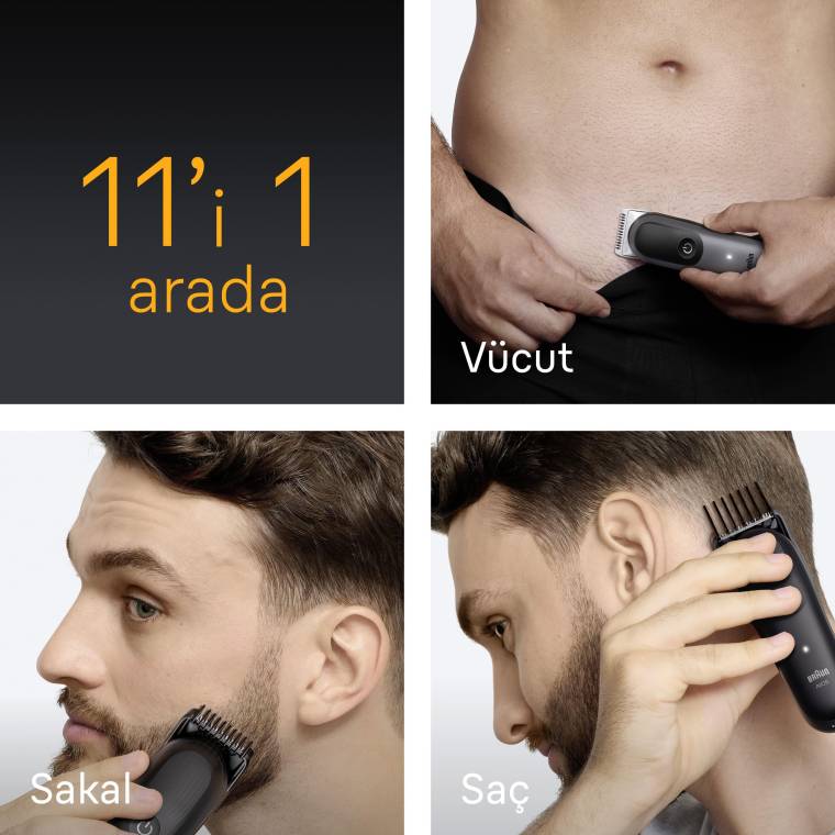 Braun Hepsi Bir Arada Series 5, 11’i 1 arada Tıraş Kiti, Keskin Bıçak, Vücut Tıraşı AIO5560