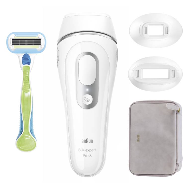Braun IPL Silk·expert Pro 3, Evde Tüy Alma, Çanta, Venus Tıraş Makinesi, 2 Başlık ile, PL3132