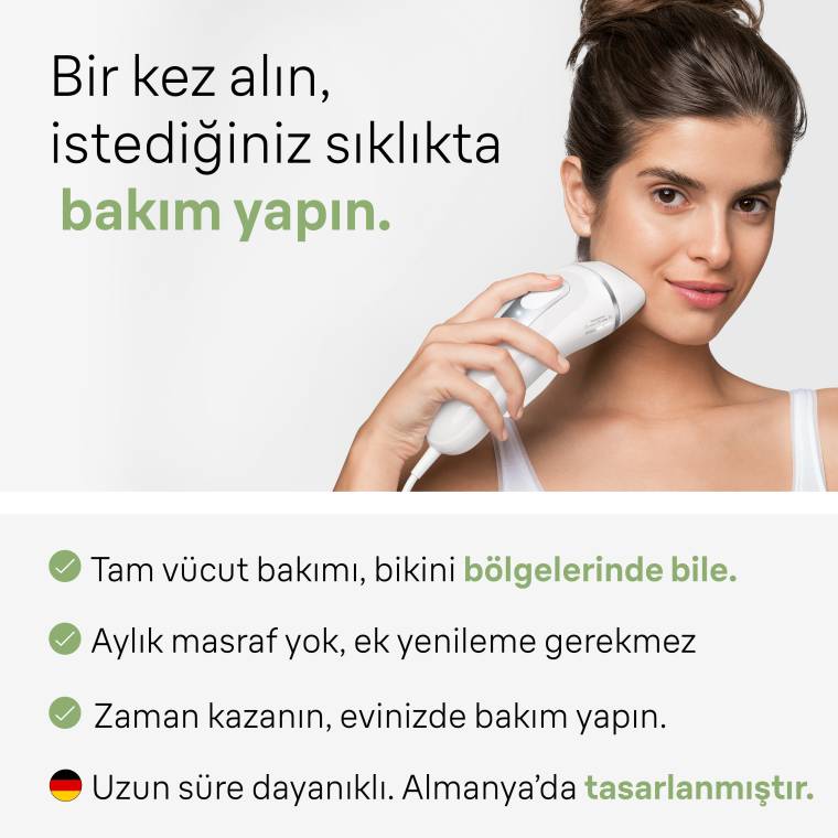 Braun IPL Silk·expert Pro 3, Evde Tüy Alma, Çanta, Venus Tıraş Makinesi, 2 Başlık ile, PL3132