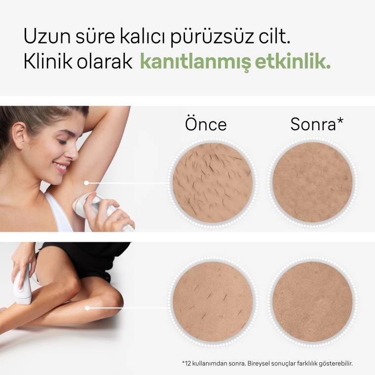 Braun IPL Silk·expert Pro 3, Evde Tüy Alma, Çanta, Venus Tıraş Makinesi, 2 Başlık ile, PL3132