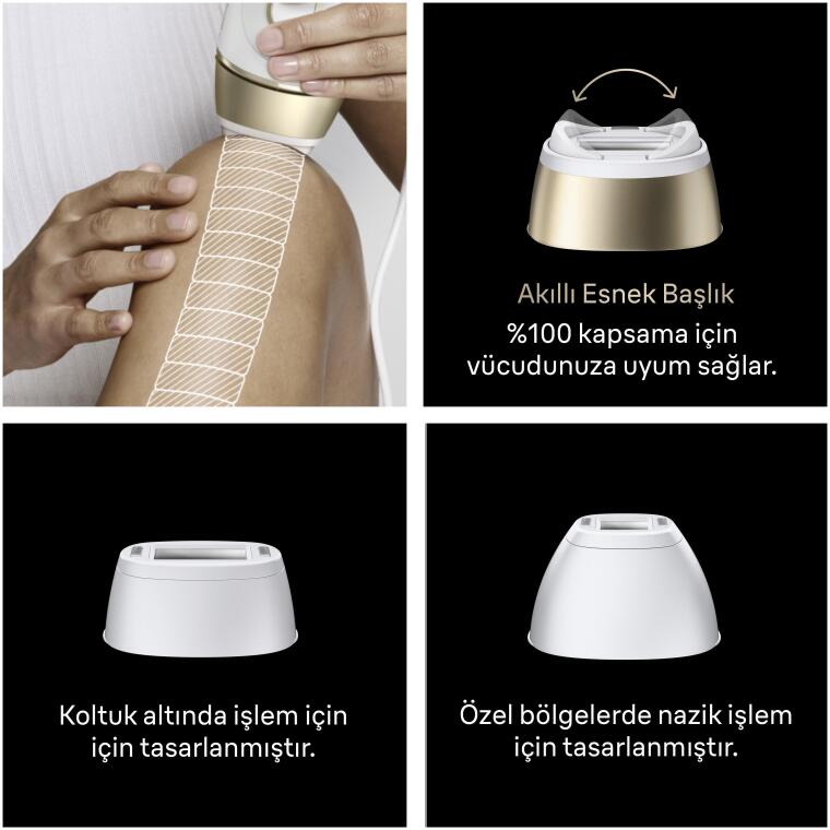 Braun IPL Silk·expert Pro 5, Evde Lazerle Tüy Alma, Çanta, Gillette Venus, 3 Başlık, PL5311