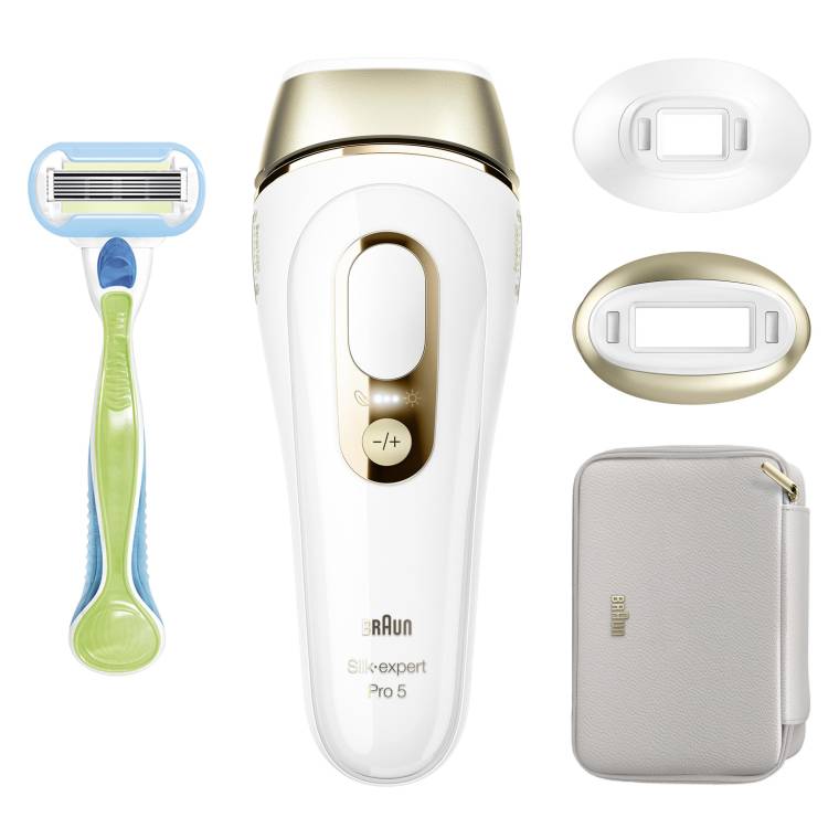 Braun IPL Silk·expert Pro 5, Evde Tüy Alma, Çanta, Venus Tıraş Makinesi, 2 Başlık ile, PL5152