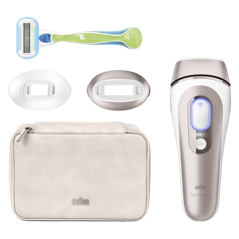 Braun IPL Skin i·expert, Evde Tüy Alma, Ücretsiz Uygulama, Çanta, Gillette Venus, 2 Başlık, PL7147