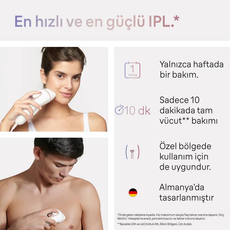 Braun IPL Skin i·expert, Evde Tüy Alma, Ücretsiz Uygulama, Çanta, Gillette Venus, 2 Başlık, PL7147