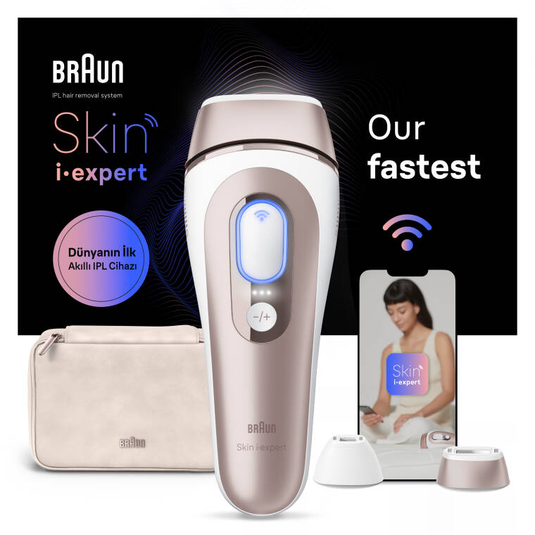 Braun IPL Skin i·expert, Evde Tüy Alma, Ücretsiz Uygulama, Çanta, Gillette Venus, 2 Başlık, PL7147