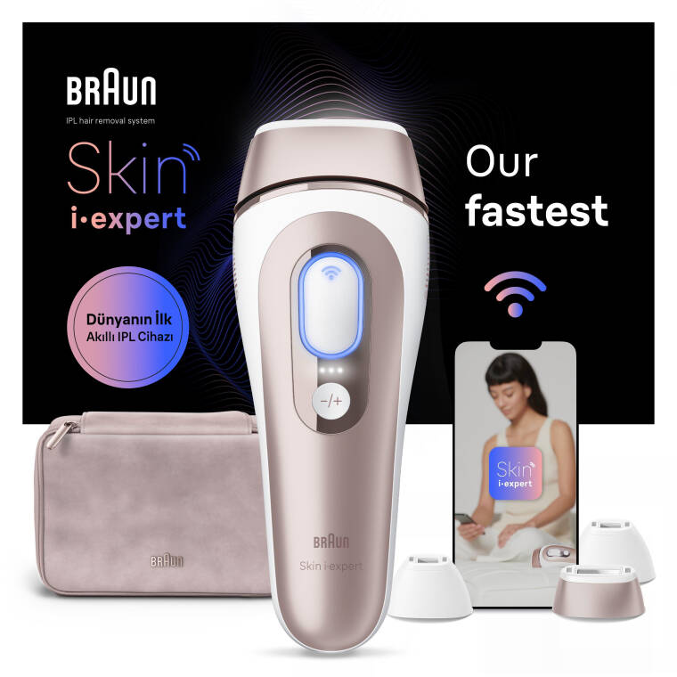Braun IPL Skin i·expert, Evde Tüy Alma, Ücretsiz Uygulama, Çanta, Gillette Venus, 3 Başlık, PL7257