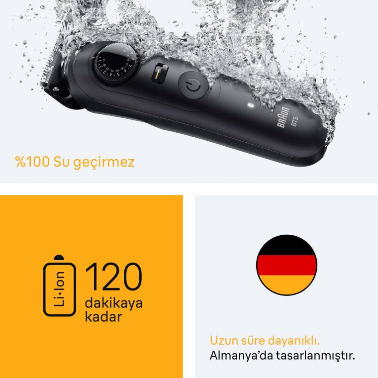 Braun Sakal Düzeltici Series 5, +4 Aksesuar, 40 Uzunluk, Keskin Bıçak, BT5520