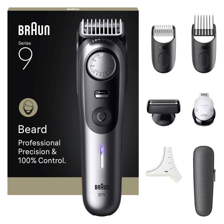 Braun Sakal Düzeltici Series 9, +7 Berber Ekipmanları, 52 Uzunluk, ProBlade, BT9520