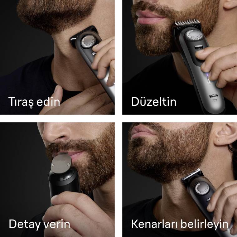 Braun Sakal Düzeltici Series 9, +7 Berber Ekipmanları, 52 Uzunluk, ProBlade, BT9520