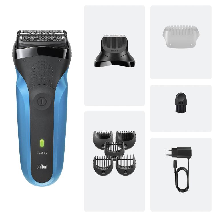 Braun Series 3 Elektrikli Sakal Şekillendirici ve Tıraş Makinesi, Islak ve Kuru, 310BT