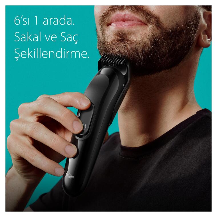 Braun Series 3 MGK3410 Hepsi Bir Arada Şekillendirme Seti, 6’sı 1 Arada Erkek Bakım Kiti