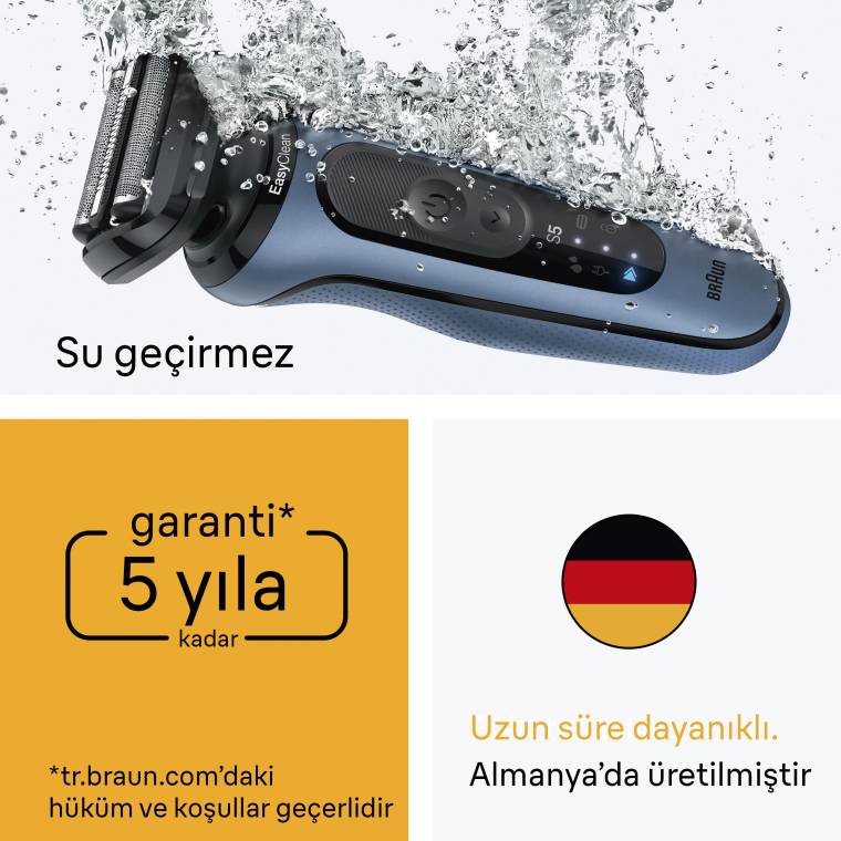 Braun Series 5 Elektrikli Tıraş Makinesi, Islak ve Kuru, Hassas Düzeltici, Vücut, 52-A1650S