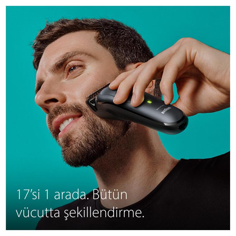 Braun Series 7 MGK7491 Hepsi Bir Arada Şekillendirme Seti, 17’si 1 Arada Erkek Bakım Kiti