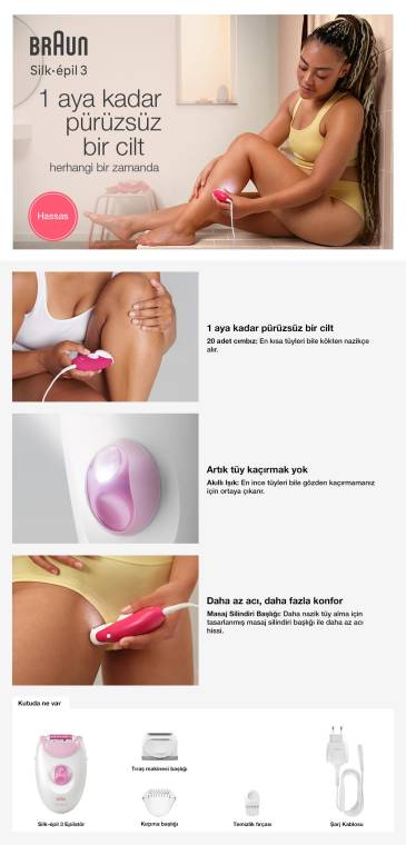 Braun Silk-épil 3 3-031 Epilatör