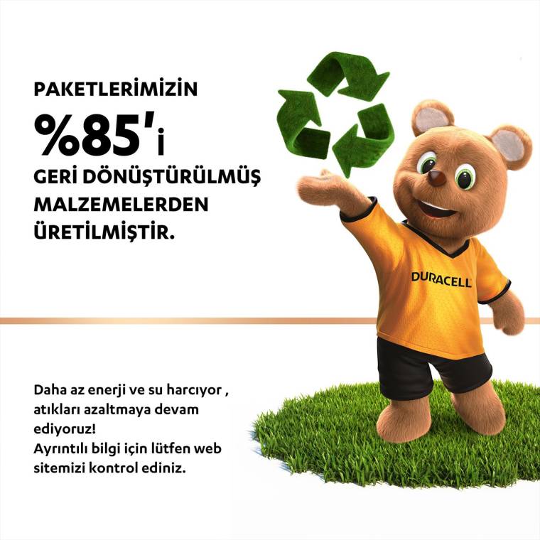 Duracell Alkalin AA Piller, 6'lı paket