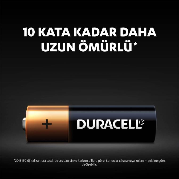 Duracell Alkalin AA Piller, 6'lı paket