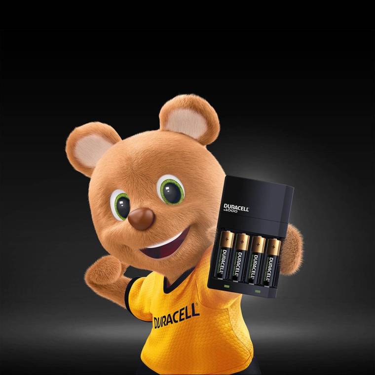 Duracell CEF 14 Şarj Aleti + 2'şer adet AA ve AAA Pil (Duracell 4 saat Şarj Cihazı, 1 adet)