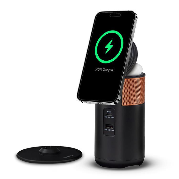 Duracell M100 Taşınabilir Şarj İstasyonu 15.000 mAh, 100W, USB-C, USB-A, Kablosuz Şarj