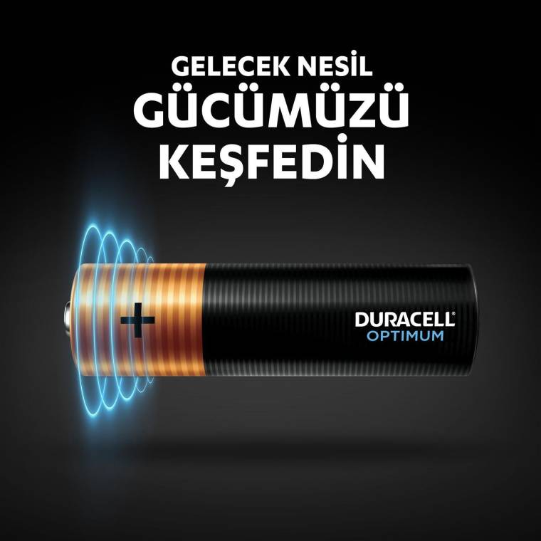 Duracell Optimum AA Alkalin Pil, 1,5 V LR6 MN1500, 4’lü paket