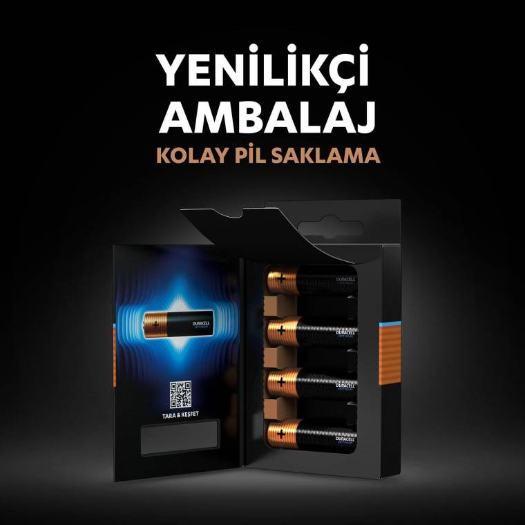 Duracell Optimum AA Alkalin Pil, 1,5 V LR6 MN1500, 4’lü paket