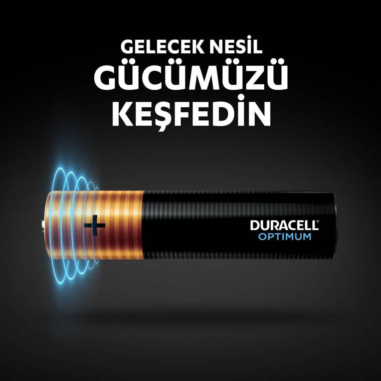 Duracell Optimum AAA Alkalin Pil, 1,5 V LR03 MN2400, 4’lü paket