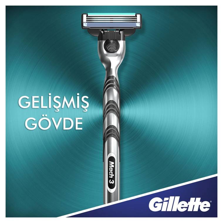 Gillette Mach3 Tıraş Makinesi Gövde + 1 Başlık