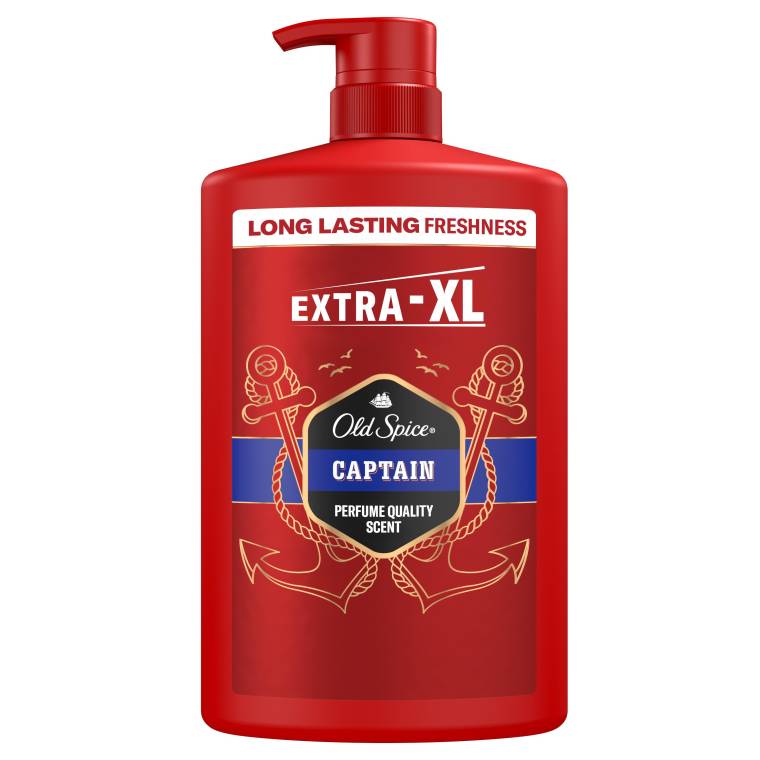 Old Spice Captain Erkek Duş Jeli ve Şampuan 1000 ml XXL Büyük Boy