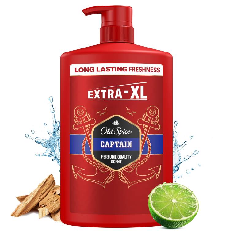 Old Spice Captain Erkek Duş Jeli ve Şampuan 1000 ml XXL Büyük Boy