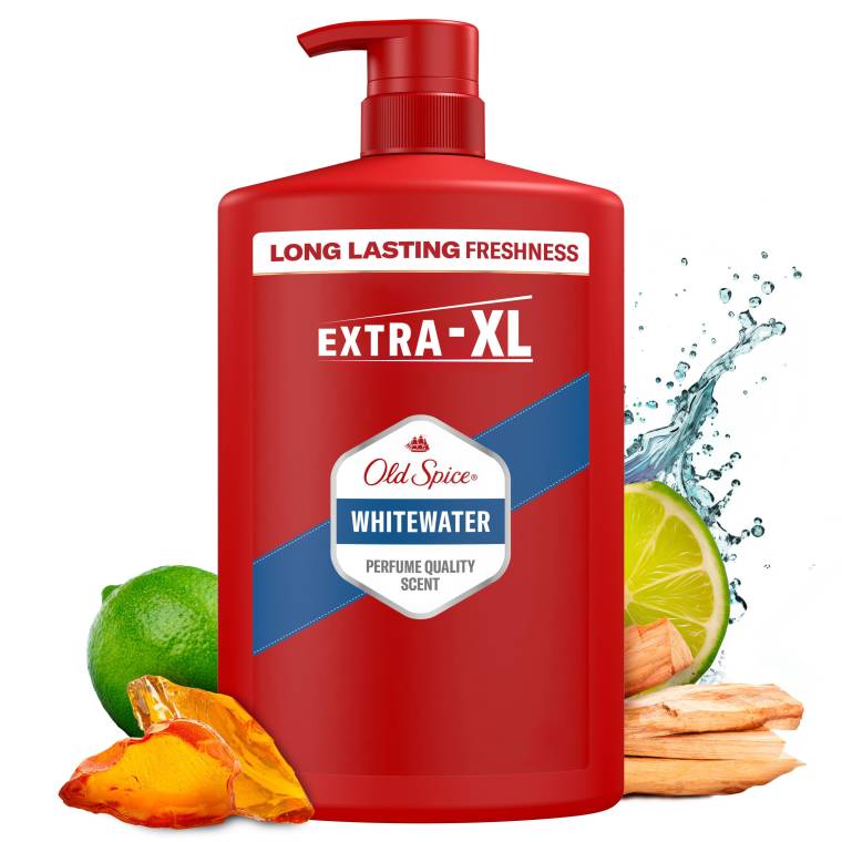 Old Spice Whitewater Erkek Duş Jeli ve Şampuan 1000 ml XXL Büyük Boy