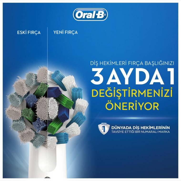 Oral-B D100 Vitality Cross Action Şarjlı Diş Fırçası - Siyah
