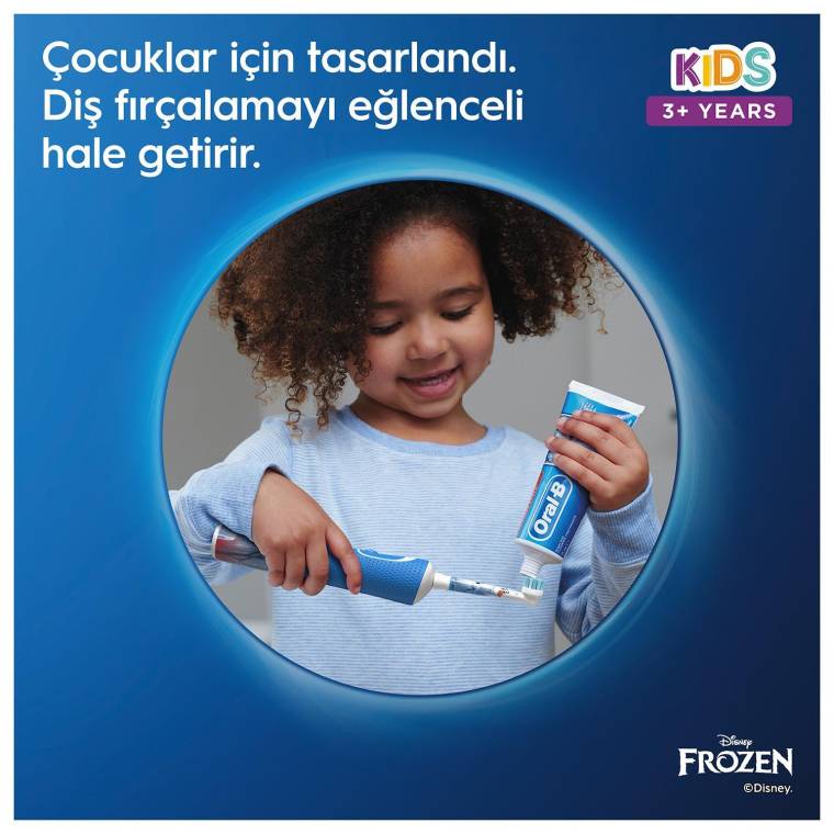 Oral-B D100 Vitality Frozen Özel Seri Çocuklar İçin Şarj Edilebilir Diş Fırçası