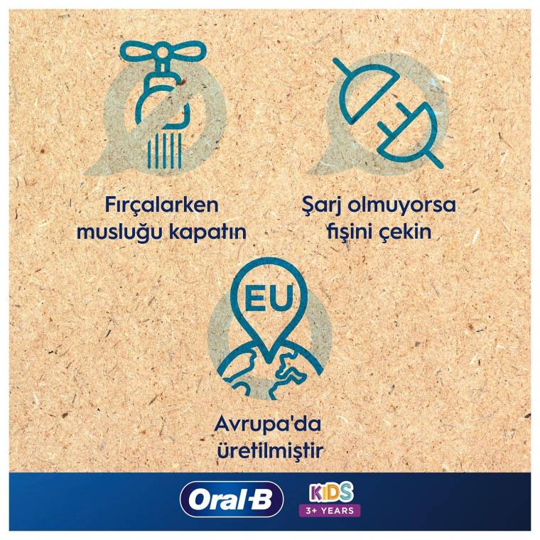Oral-B D100 Vitality Frozen Özel Seri Çocuklar İçin Şarj Edilebilir Diş Fırçası