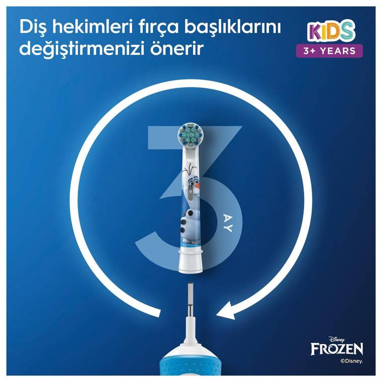 Oral-B D100 Vitality Frozen Özel Seri Çocuklar İçin Şarj Edilebilir Diş Fırçası
