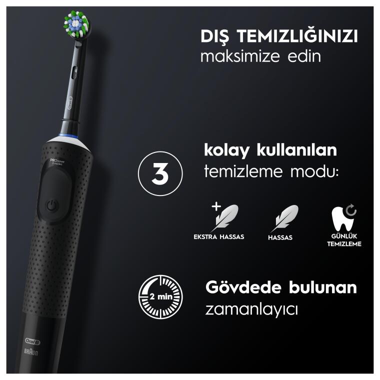 Oral-B D103 Clean Vitality Pro Cross Action Şarjlı Diş Fırçası