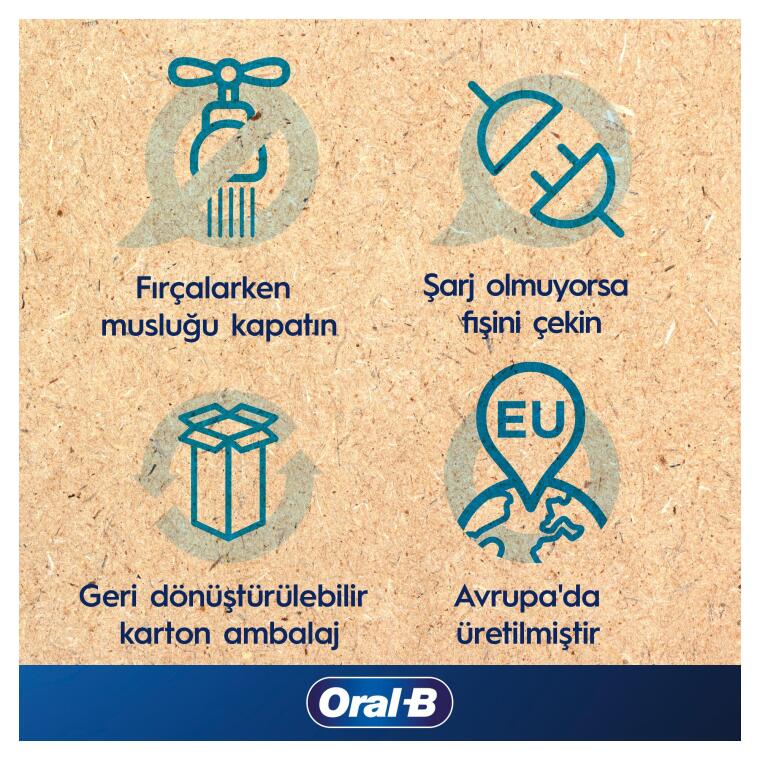 Oral-B D103 Vitality Pro Cross Action Şarjlı Diş Fırçası 2'li Avantaj Paketi - Siyah / Lila
