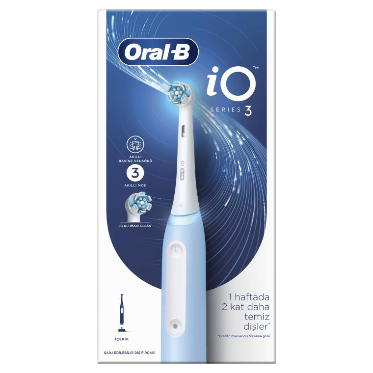 Oral-B iO 3 Şarjlı Diş Fırçası - Mavi