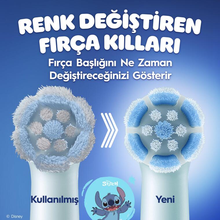 Oral-B iO Çocuk 6+ Stitch Diş Fırçası Yedek Başlığı 4 Adet