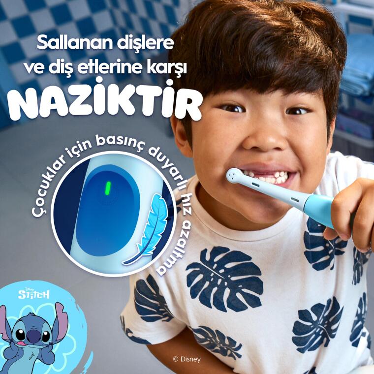 Oral-B iO Çocuk 6+ Stitch Şarjlı Diş Fırçası