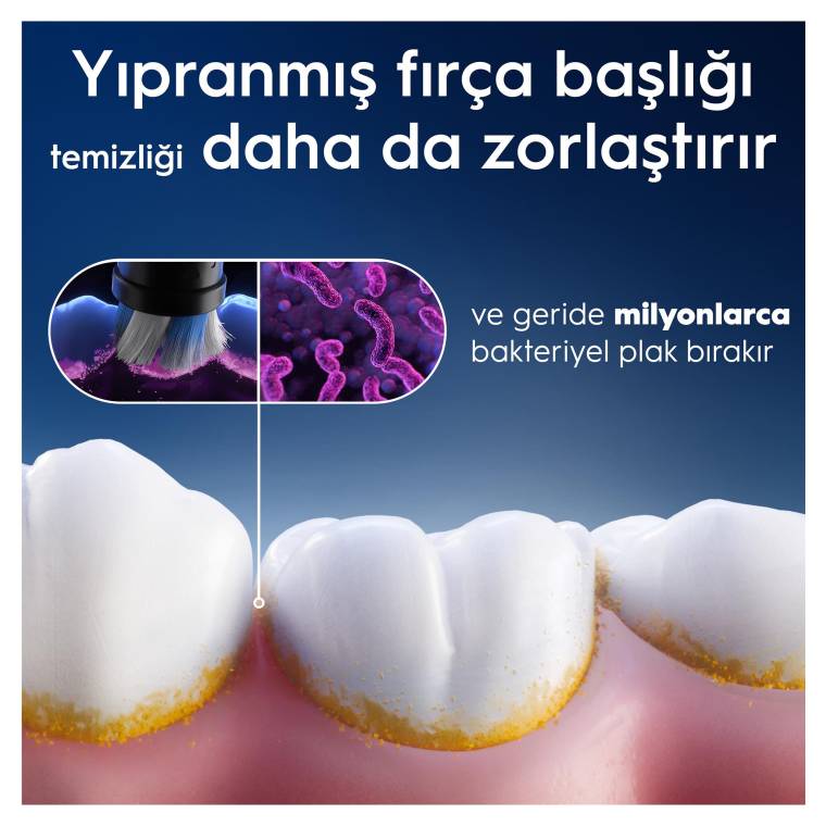 Oral-B iO Gentle Care Beyaz Diş Fırçası Yedek Başlığı 2 Adet