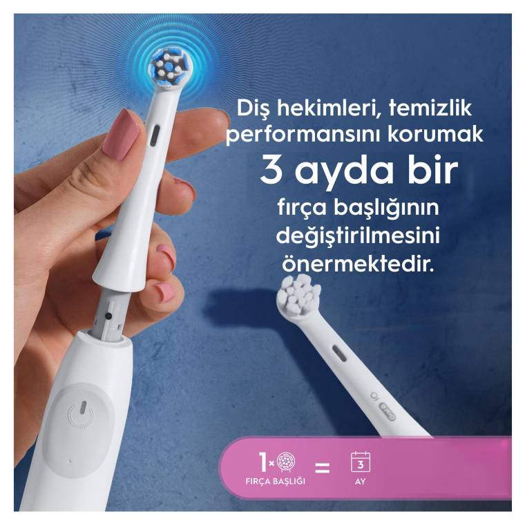 Oral-B iO Gentle Care Beyaz Diş Fırçası Yedek Başlığı 2 Adet