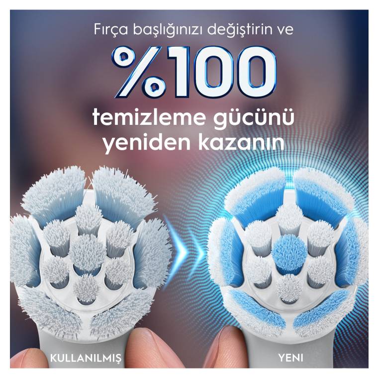 Oral-B iO Gentle Care Beyaz Diş Fırçası Yedek Başlığı 4 Adet