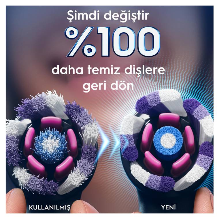 Oral-B iO Radiant White Beyaz Diş Fırçası Yedek Başlığı 4 Adet