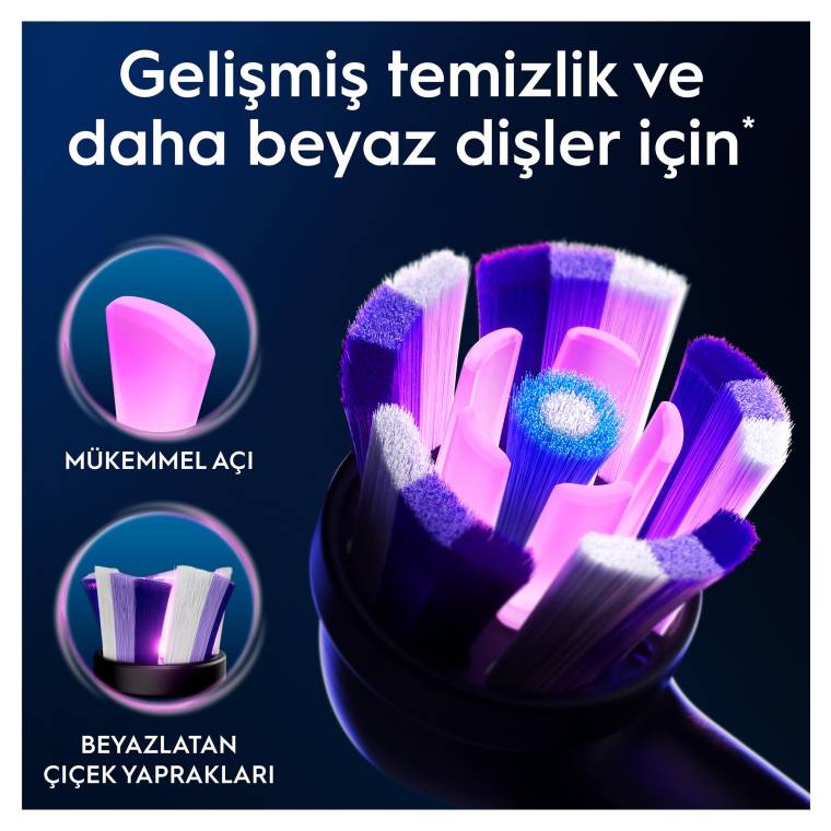 Oral-B iO Radiant White Beyaz Diş Fırçası Yedek Başlığı 4 Adet