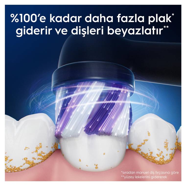 Oral-B iO Radiant White Beyaz Diş Fırçası Yedek Başlığı 4 Adet