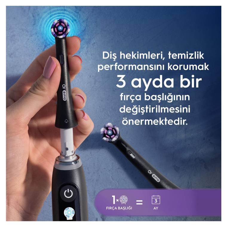 Oral-B iO Radiant White Beyaz Diş Fırçası Yedek Başlığı 4 Adet