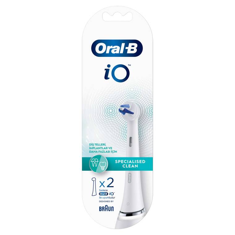 Oral-B iO Specialised Clean Beyaz Diş Fırçası Yedek Başlığı 2 Adet